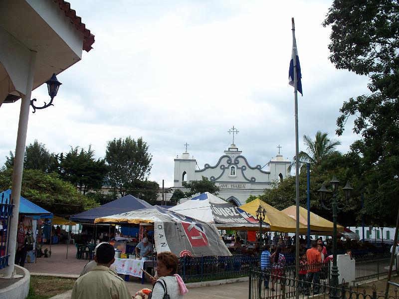 100_2605.jpg - Vendors in the town square in Ataco...