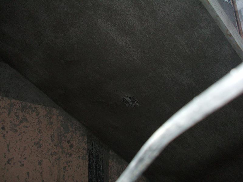DSCF2085.JPG - Under the stairs with fresh finishing concrete.